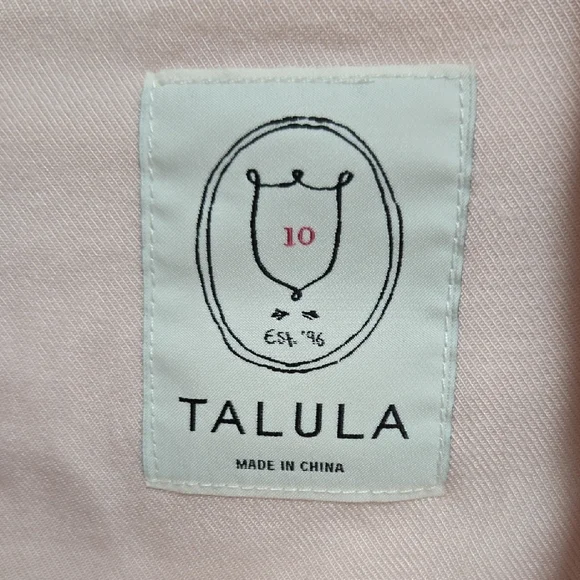 Aritzia Talula Light Pink Blazer Long sleeve Pockets Women's size 10 - Picture 4 of 5